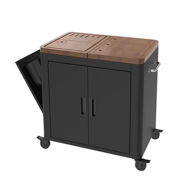 Trạm chuẩn bị đồ nướng ngoài trời có kho lưu trữ